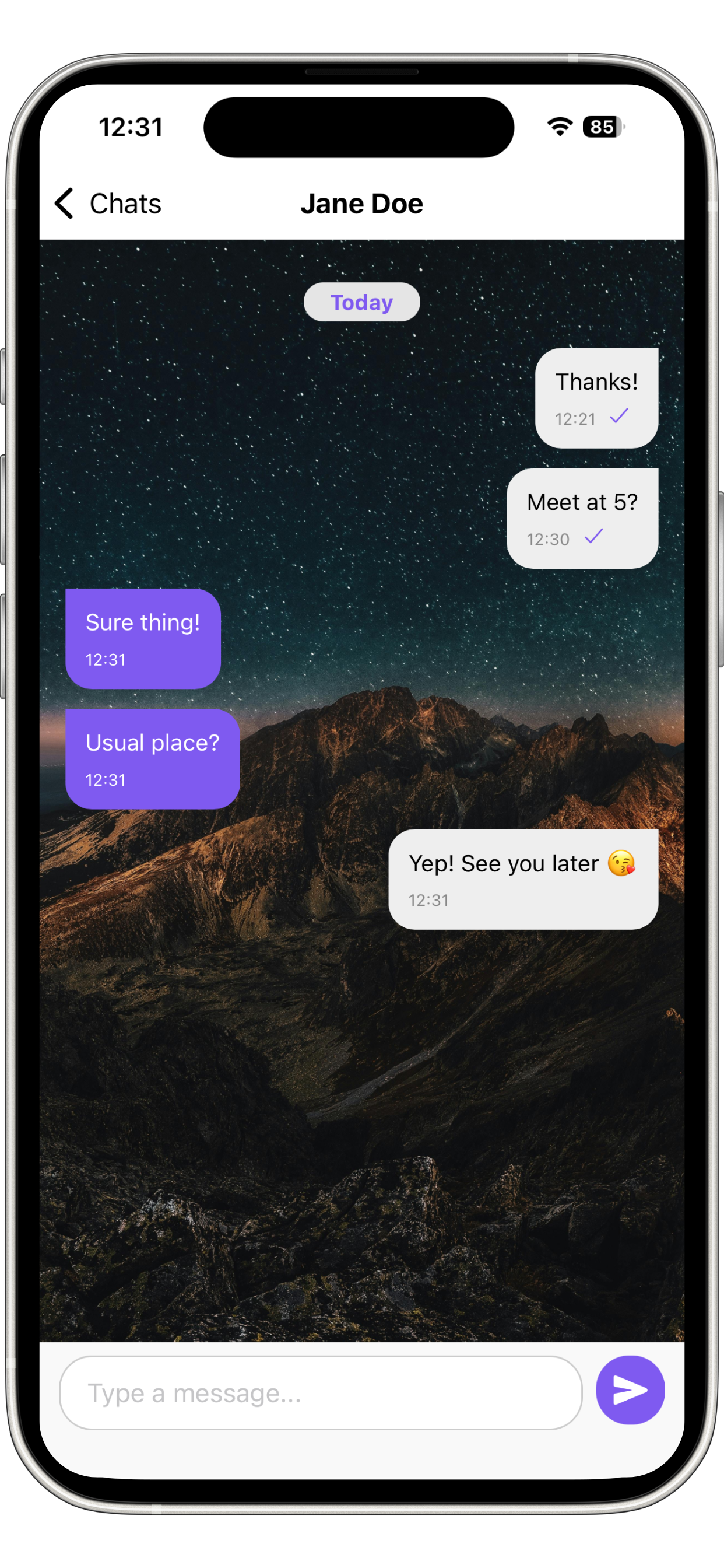 Sumi conversation interface with end-to-end encryption